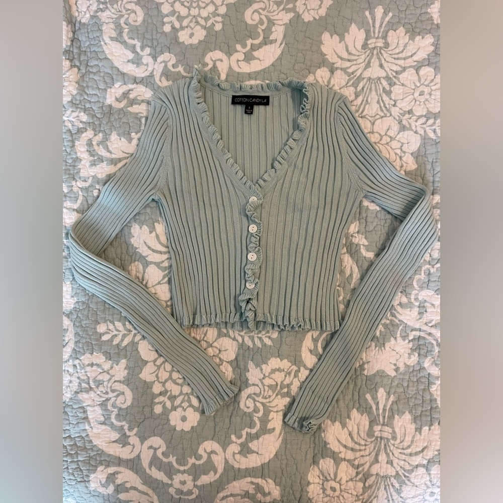 Teal sweater, size small